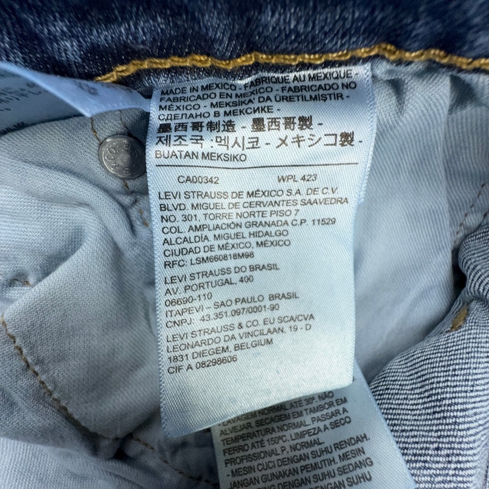 Levis 559 Relaxed Straight Jeans Mens 54x32 Big & Tall Stretch Blue Denim NWT - Picture 6 of 10
